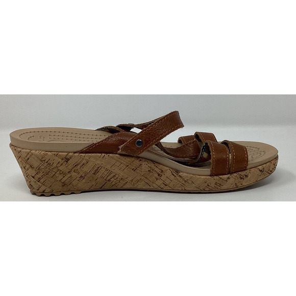 CROCS Tan Women's Strappy Sandals - Picture 3 of 9